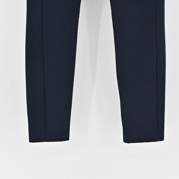 CHALAYAN Pants Womens Size 40 Navy Blue‎ Quiet Luxury Stretch Pull On Skinny Leg - Picture 6 of 12